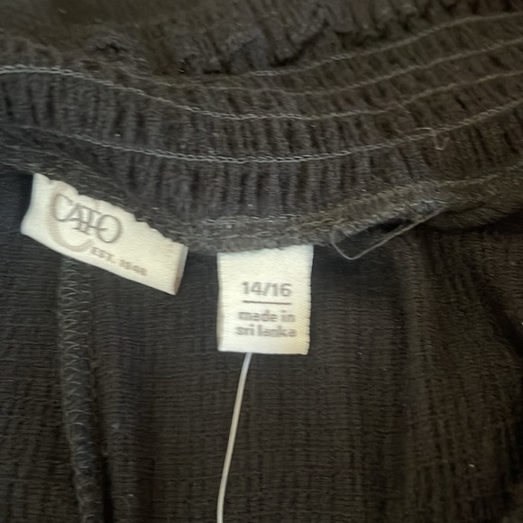 Cato black high-low skirt with elastic waistband. Size 14/16 - Picture 8 of 11